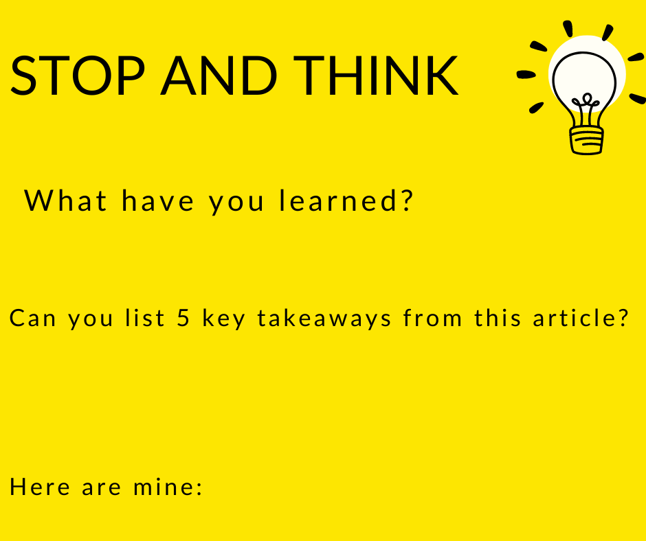 microlearning key takeaways